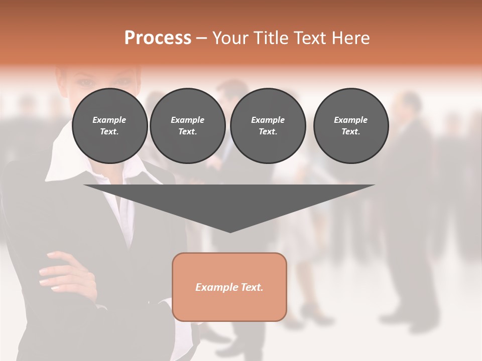 Blond Businesswoman Smart PowerPoint Template