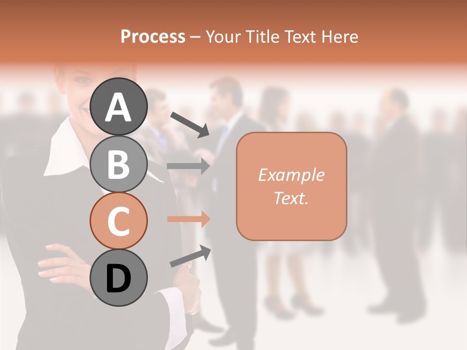 Blond Businesswoman Smart PowerPoint Template