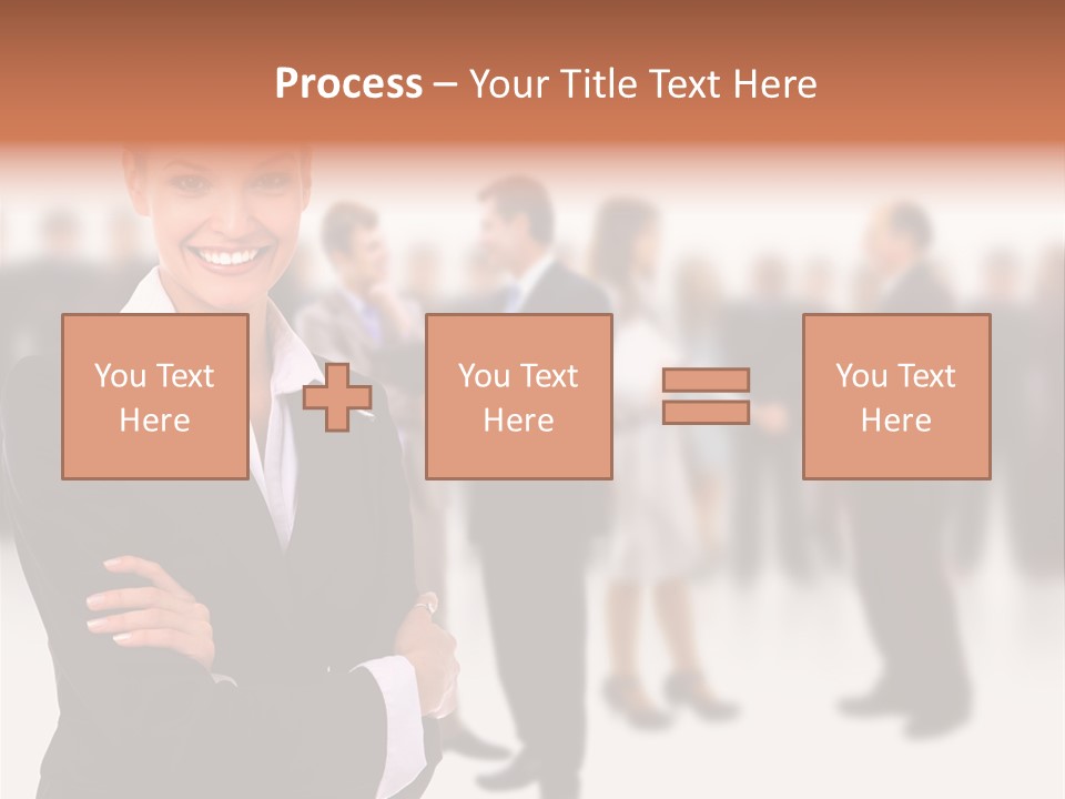 Blond Businesswoman Smart PowerPoint Template