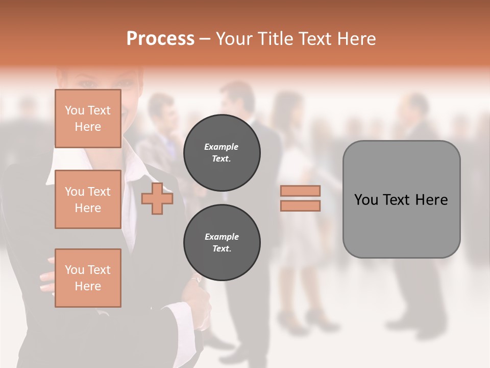 Blond Businesswoman Smart PowerPoint Template