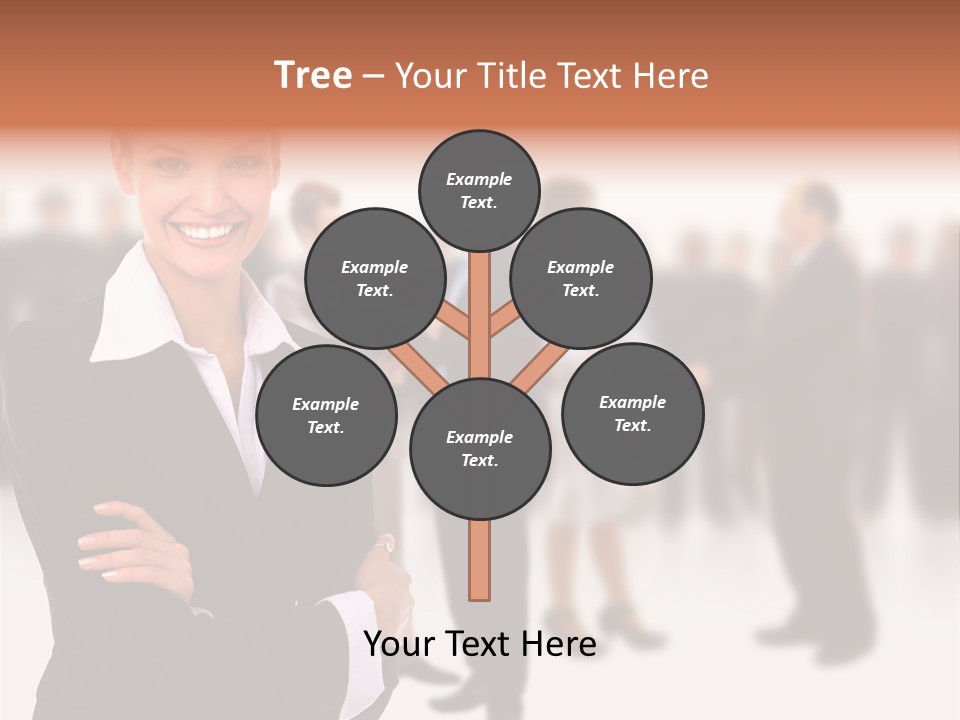 Blond Businesswoman Smart PowerPoint Template