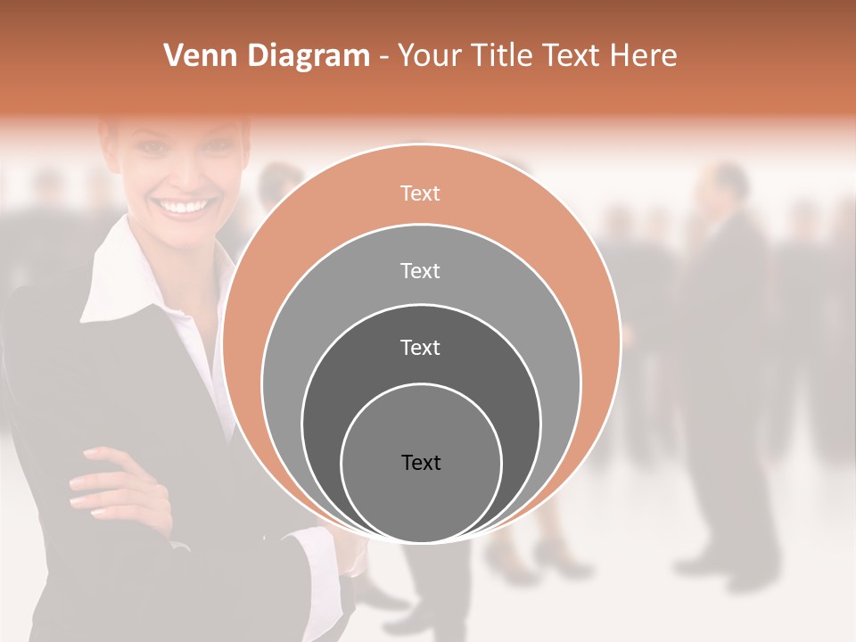 Blond Businesswoman Smart PowerPoint Template