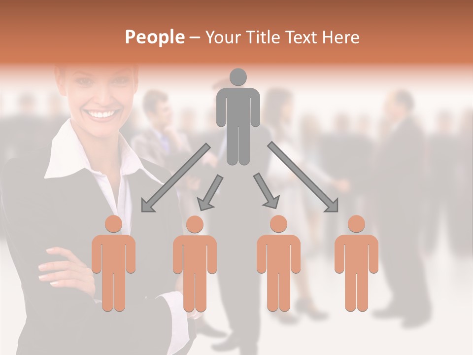 Blond Businesswoman Smart PowerPoint Template