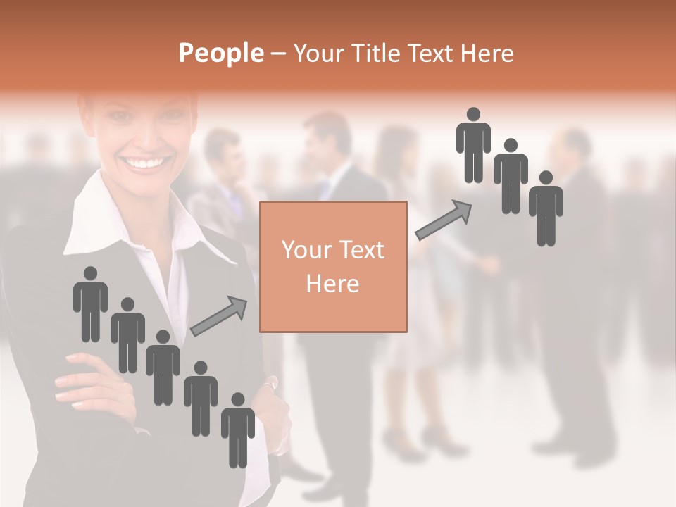 Blond Businesswoman Smart PowerPoint Template