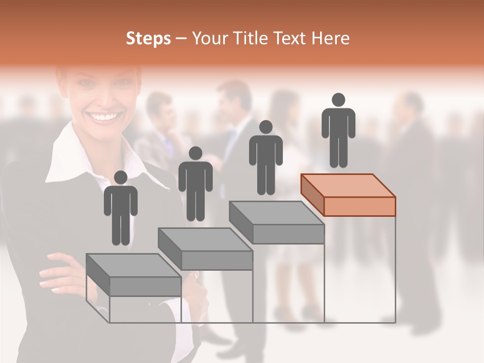 Blond Businesswoman Smart PowerPoint Template