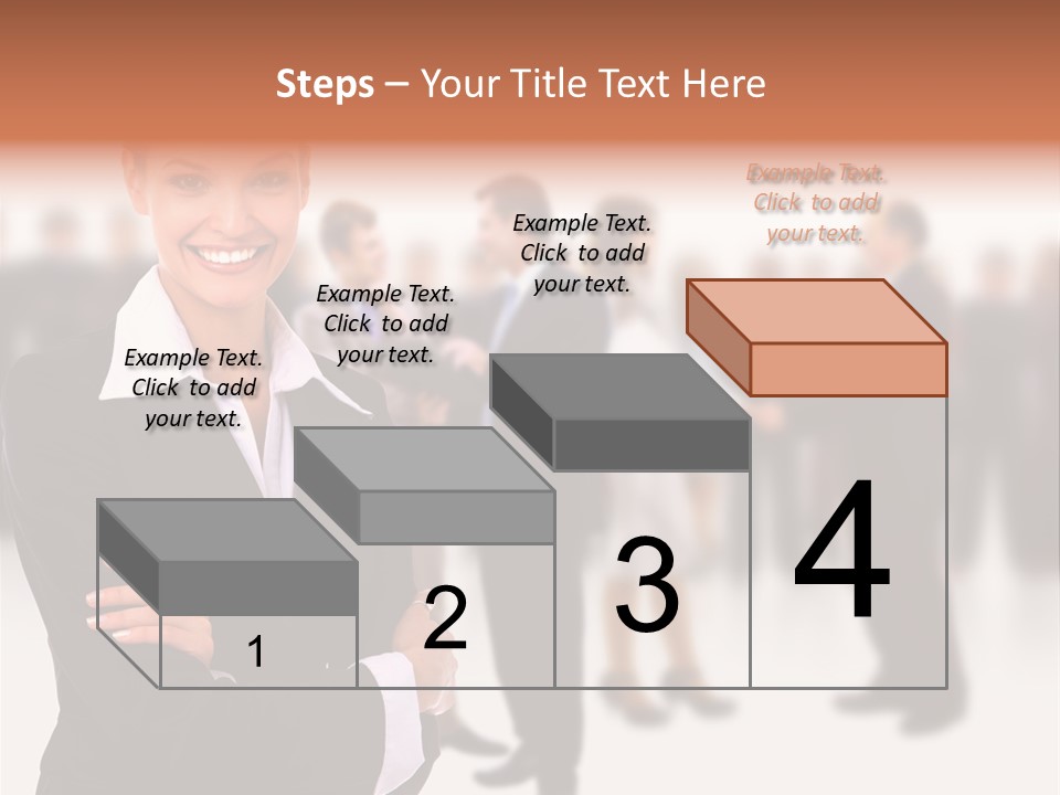 Blond Businesswoman Smart PowerPoint Template