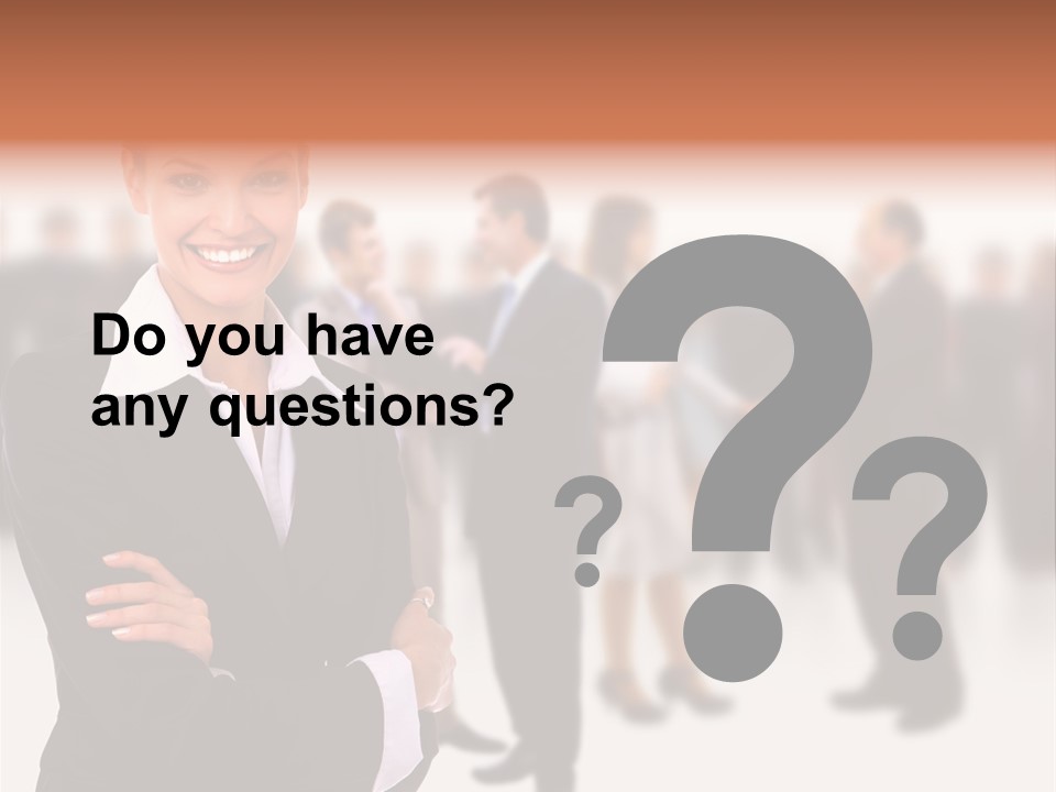 Blond Businesswoman Smart PowerPoint Template