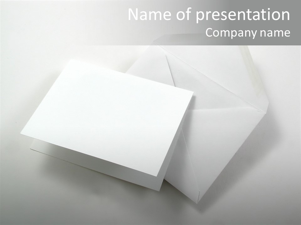 Greeting Envelope Card PowerPoint Template