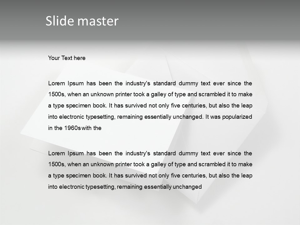 Greeting Envelope Card PowerPoint Template