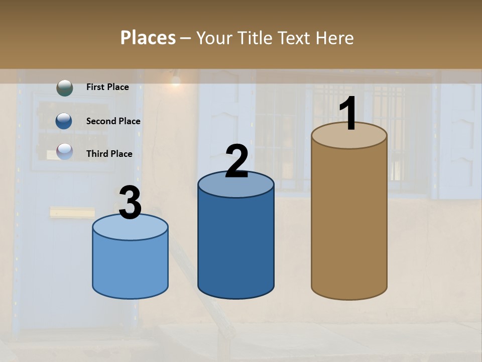 Western Tower Handrail PowerPoint Template