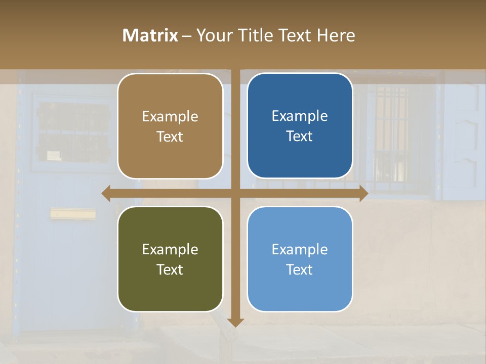 Western Tower Handrail PowerPoint Template