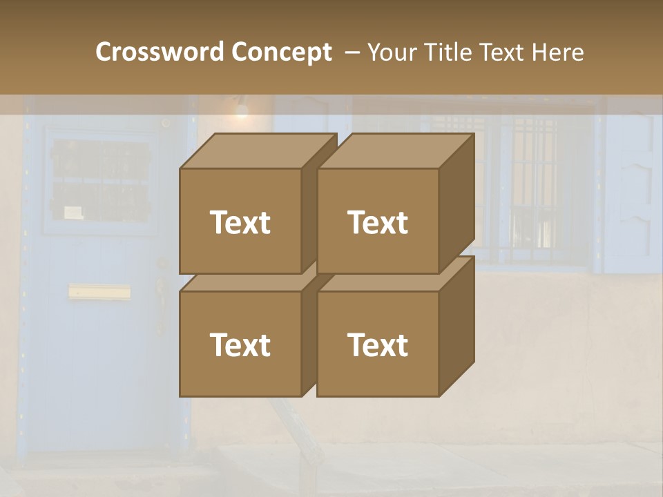 Western Tower Handrail PowerPoint Template