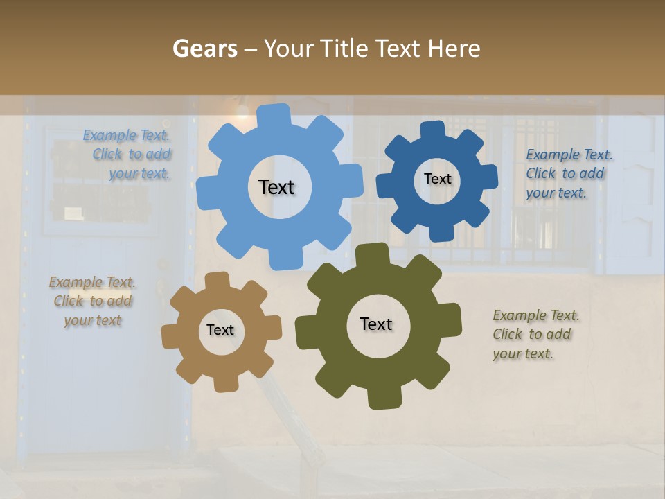 Western Tower Handrail PowerPoint Template