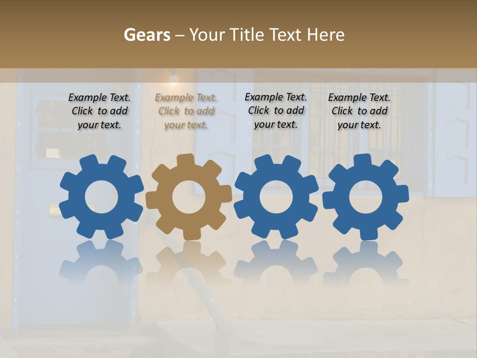 Western Tower Handrail PowerPoint Template