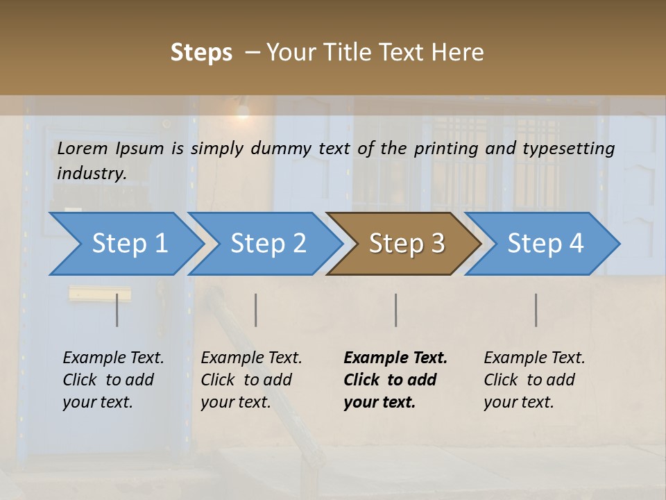 Western Tower Handrail PowerPoint Template