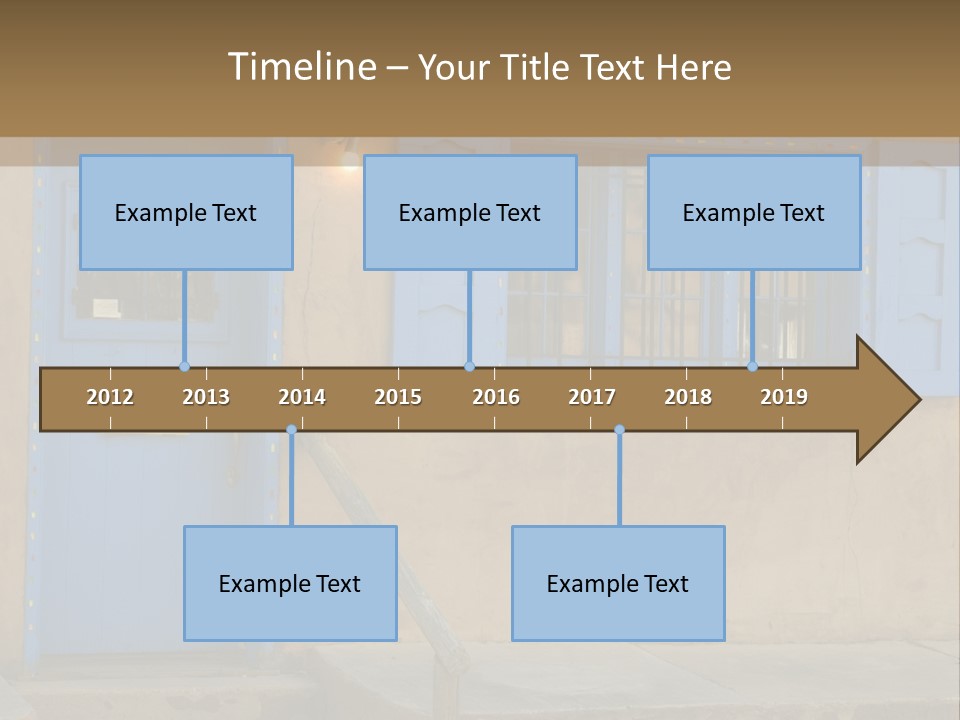 Western Tower Handrail PowerPoint Template