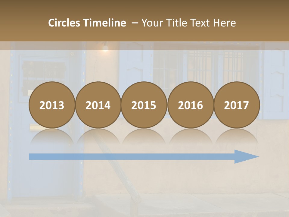 Western Tower Handrail PowerPoint Template