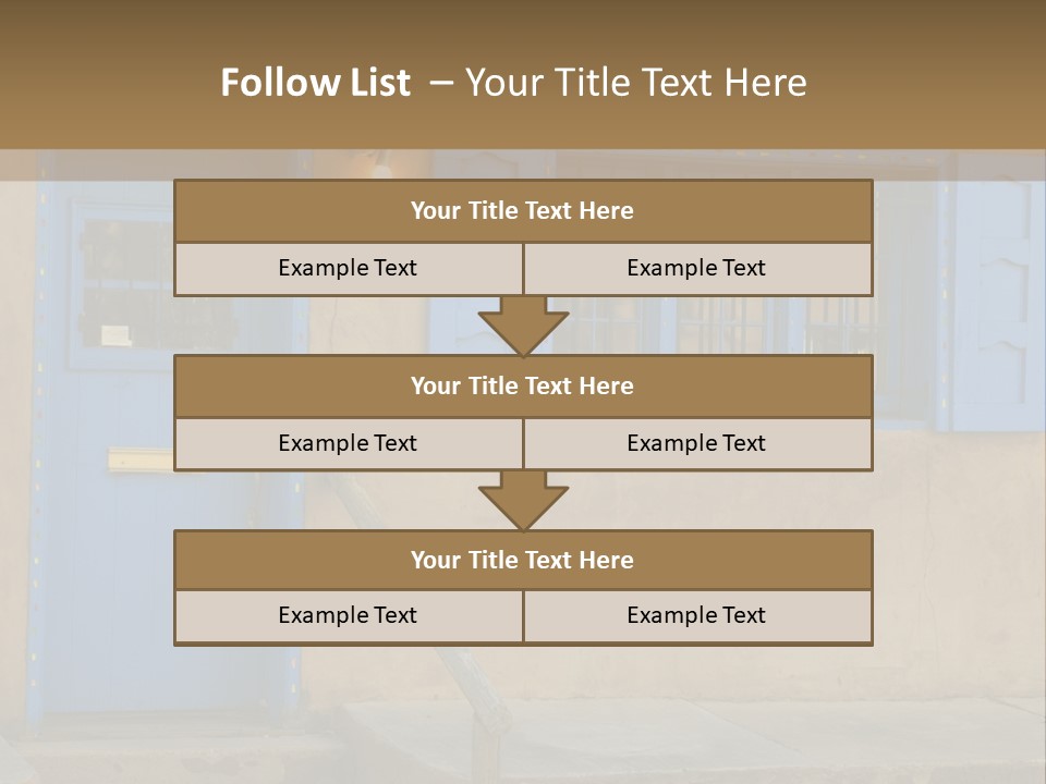 Western Tower Handrail PowerPoint Template