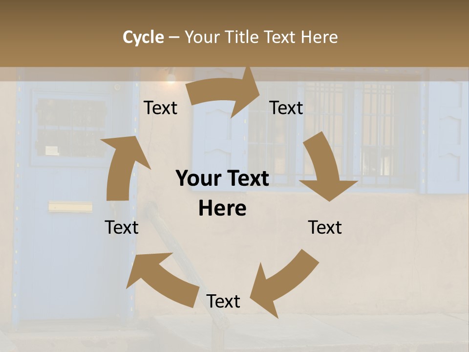 Western Tower Handrail PowerPoint Template