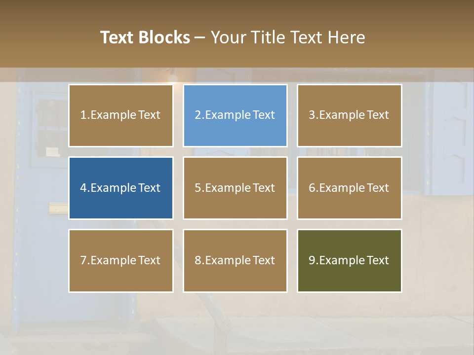 Western Tower Handrail PowerPoint Template