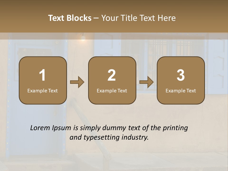 Western Tower Handrail PowerPoint Template