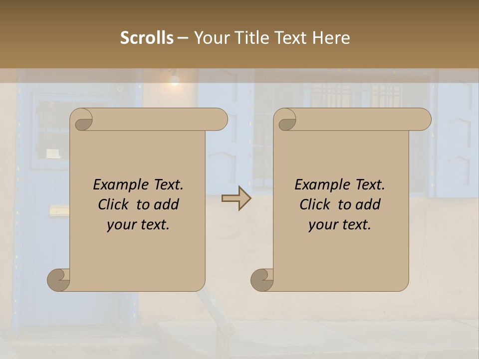 Western Tower Handrail PowerPoint Template