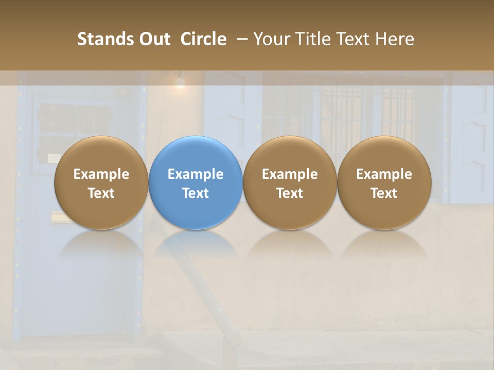 Western Tower Handrail PowerPoint Template