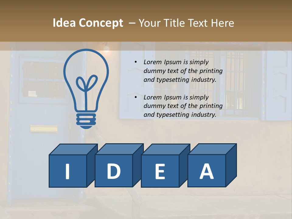 Western Tower Handrail PowerPoint Template