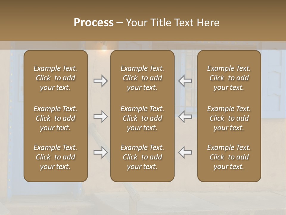 Western Tower Handrail PowerPoint Template