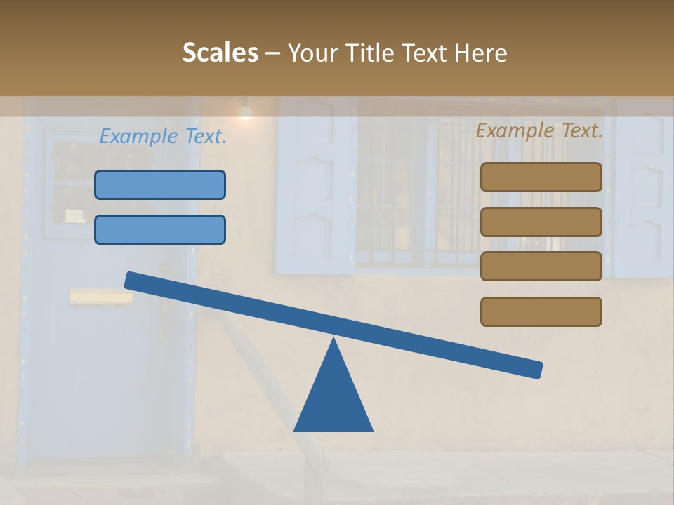 Western Tower Handrail PowerPoint Template