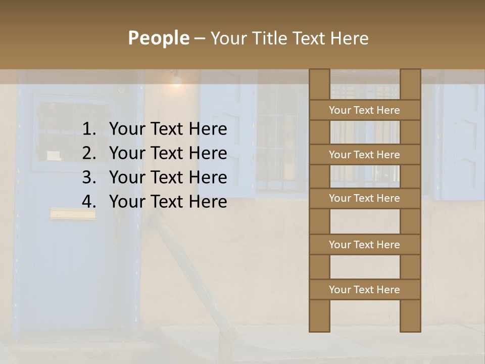 Western Tower Handrail PowerPoint Template