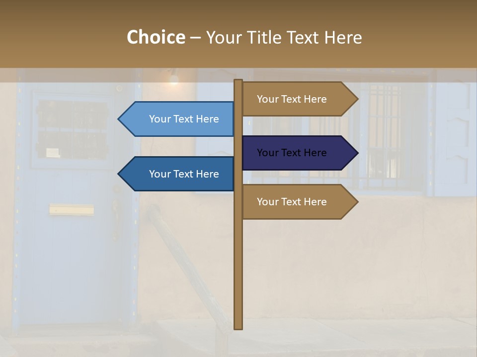 Western Tower Handrail PowerPoint Template