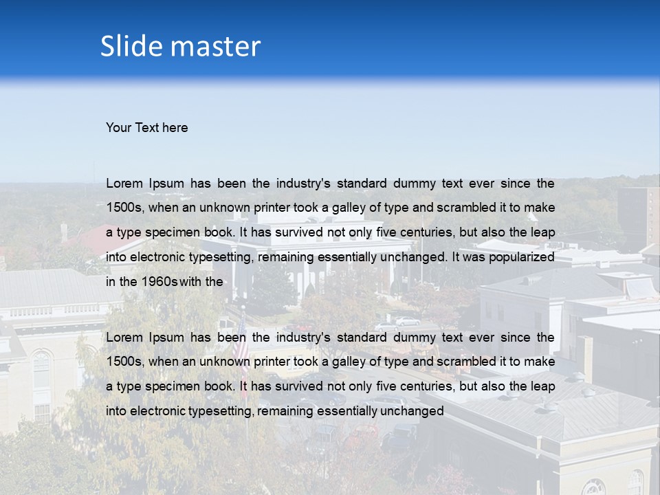 City Hall Rural United PowerPoint Template