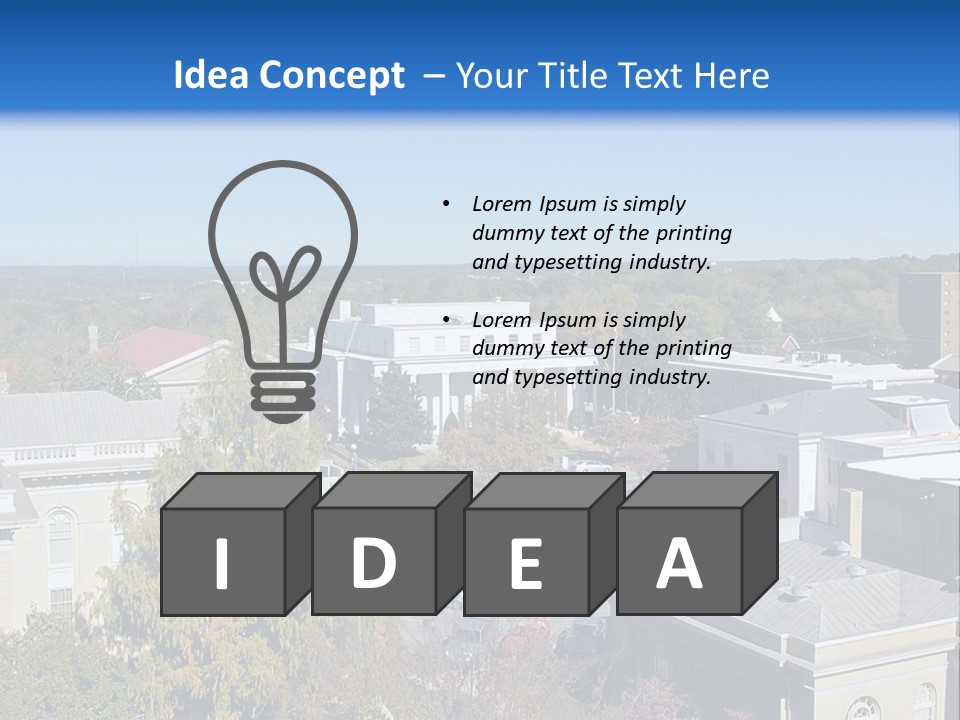 City Hall Rural United PowerPoint Template