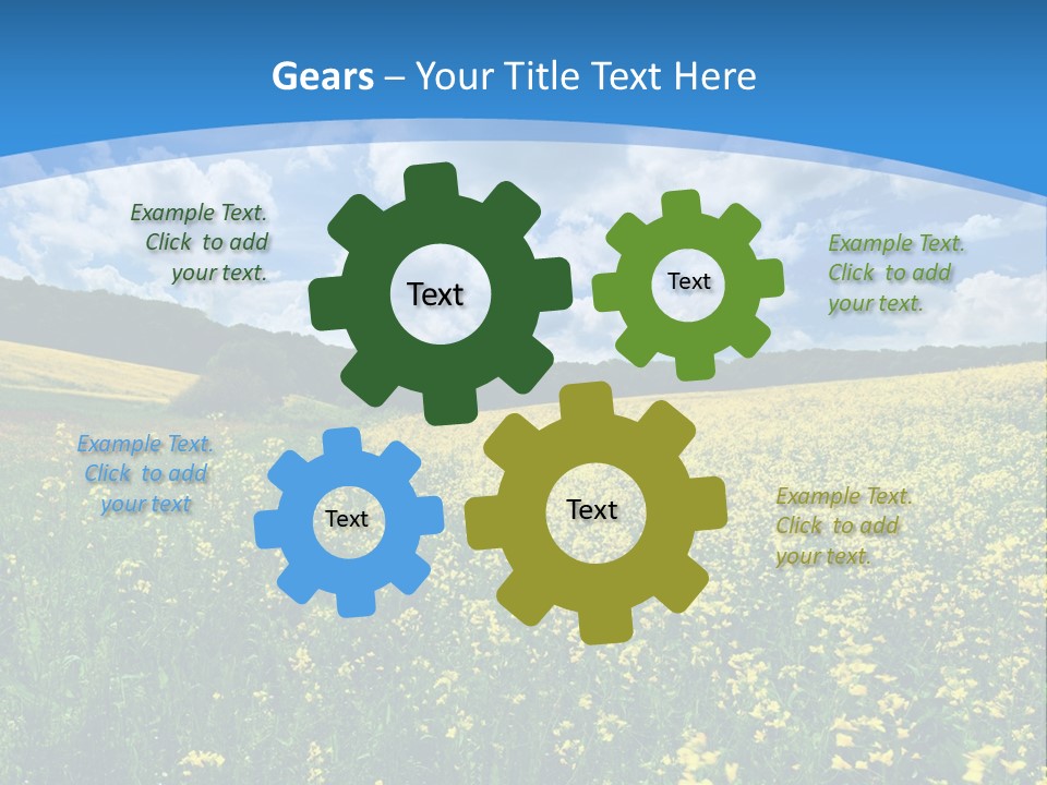 Bloom Colorful Flower PowerPoint Template