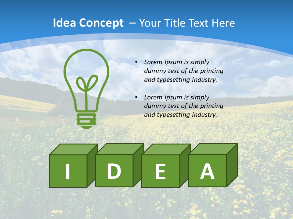 Bloom Colorful Flower PowerPoint Template