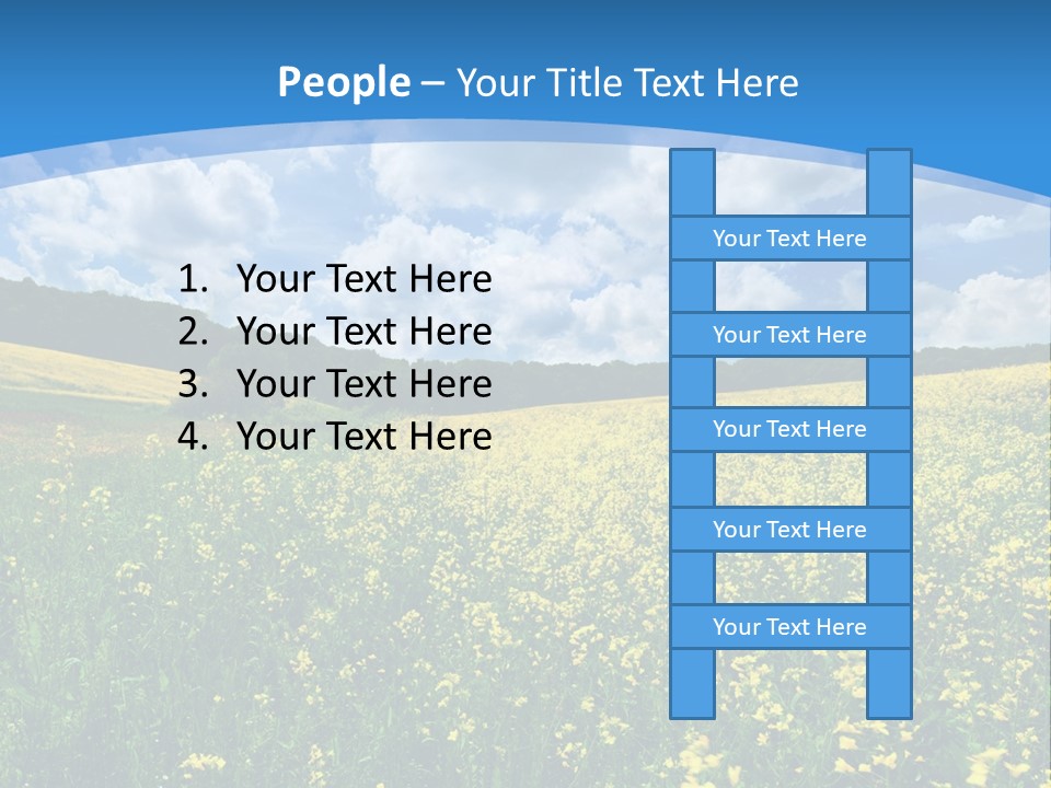 Bloom Colorful Flower PowerPoint Template