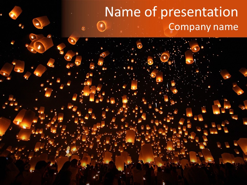 Sky Thailand Chirstmas PowerPoint Template