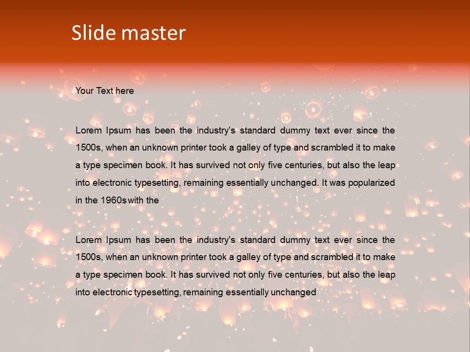 Sky Thailand Chirstmas PowerPoint Template