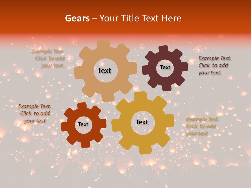 Sky Thailand Chirstmas PowerPoint Template