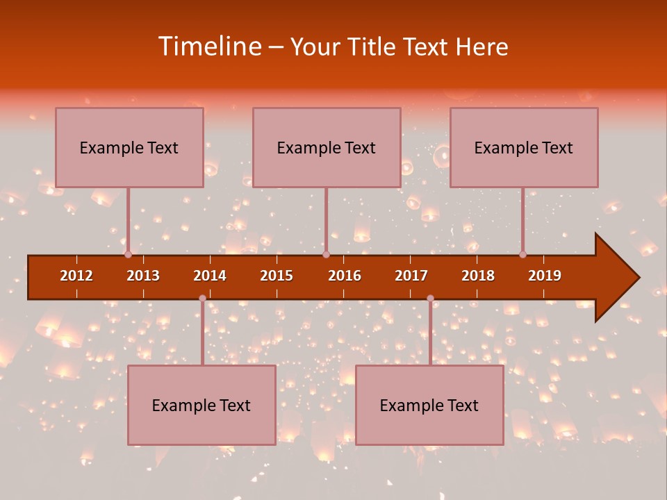 Sky Thailand Chirstmas PowerPoint Template