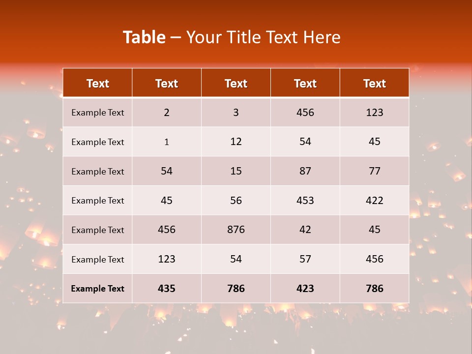 Sky Thailand Chirstmas PowerPoint Template