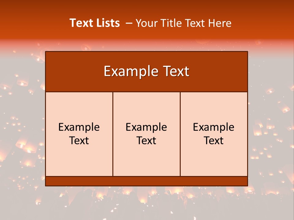 Sky Thailand Chirstmas PowerPoint Template