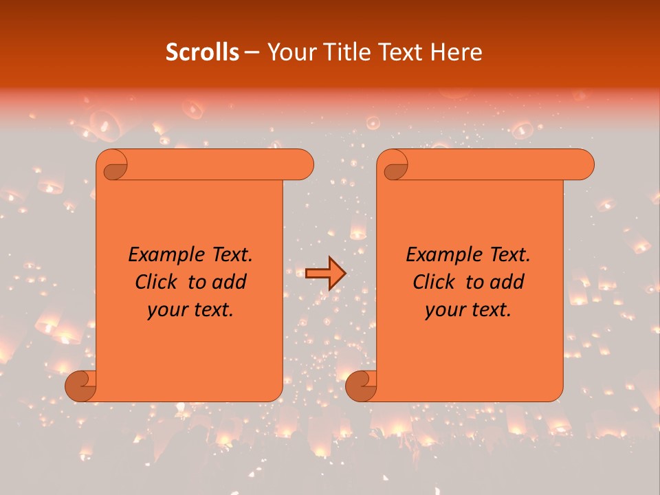 Sky Thailand Chirstmas PowerPoint Template