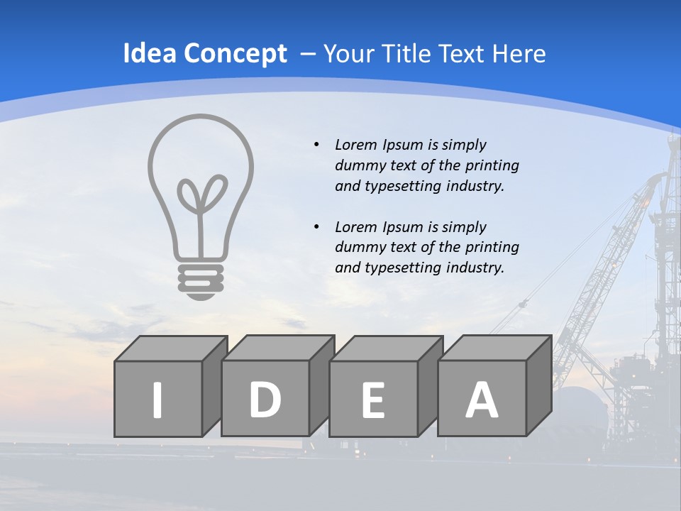 Screw Concept Tool PowerPoint Template
