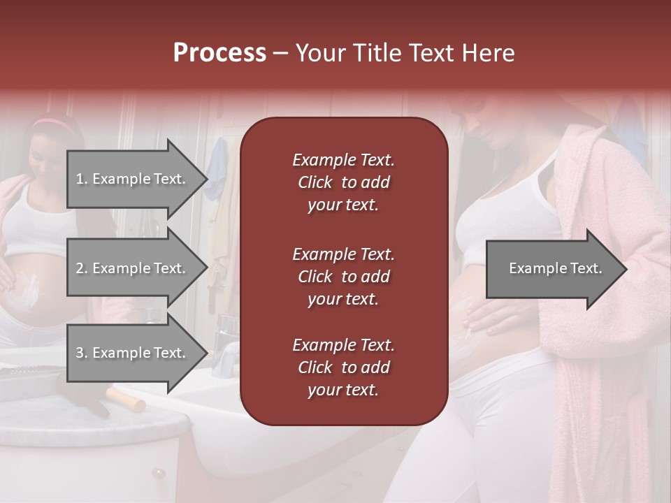 Pregnant Casual Indoors PowerPoint Template