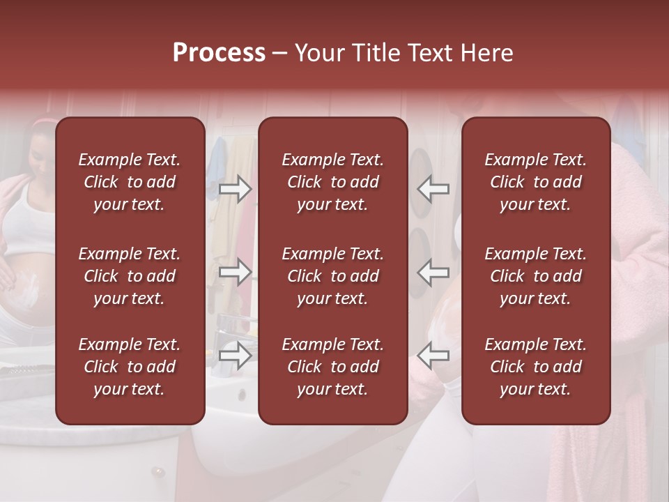 Pregnant Casual Indoors PowerPoint Template