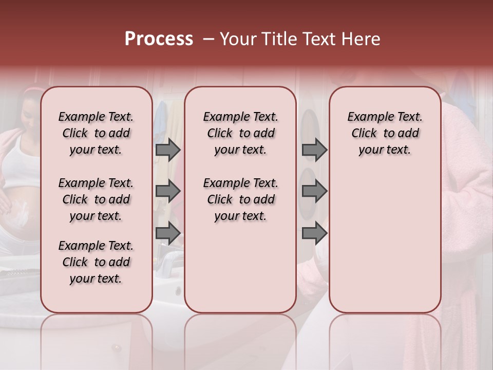 Pregnant Casual Indoors PowerPoint Template
