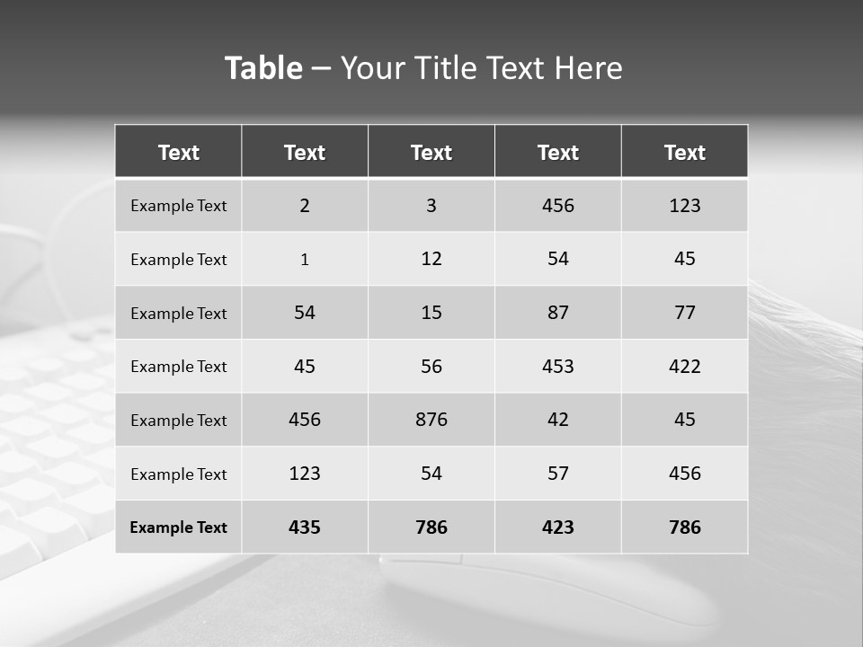 Guinea Pig Keyboard PowerPoint Template