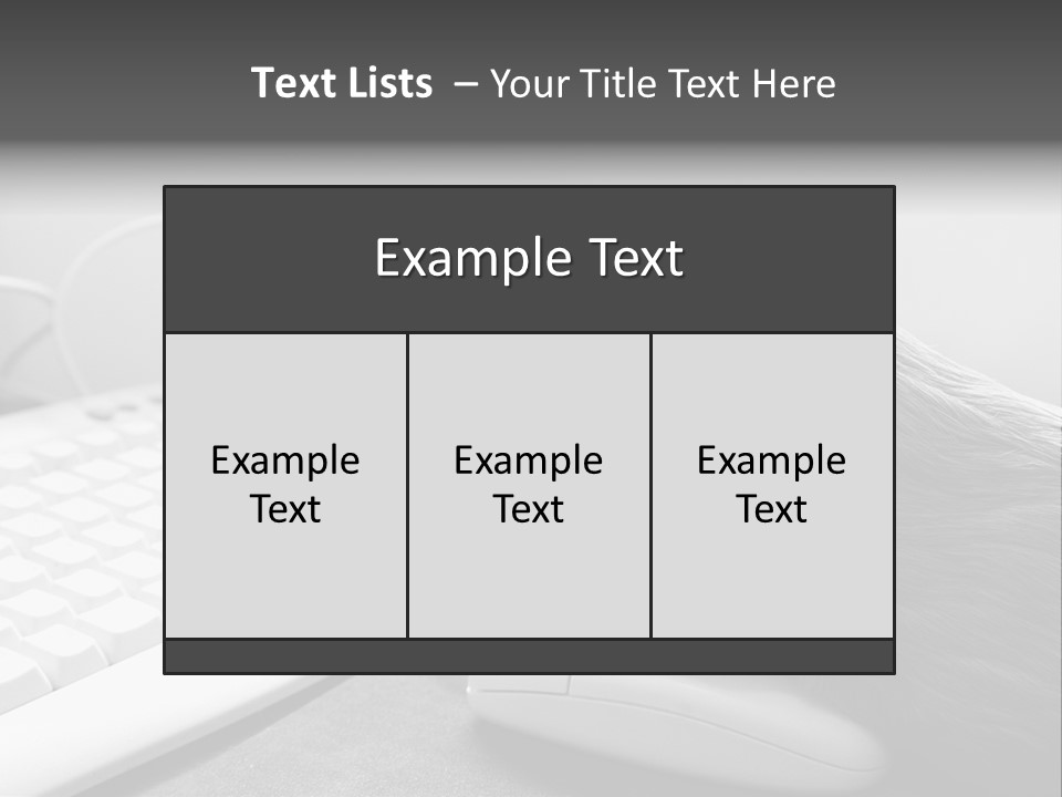 Guinea Pig Keyboard PowerPoint Template